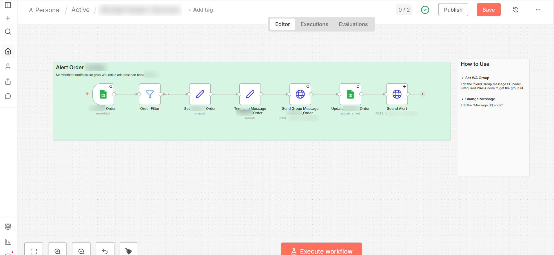 Order Alert Notification
