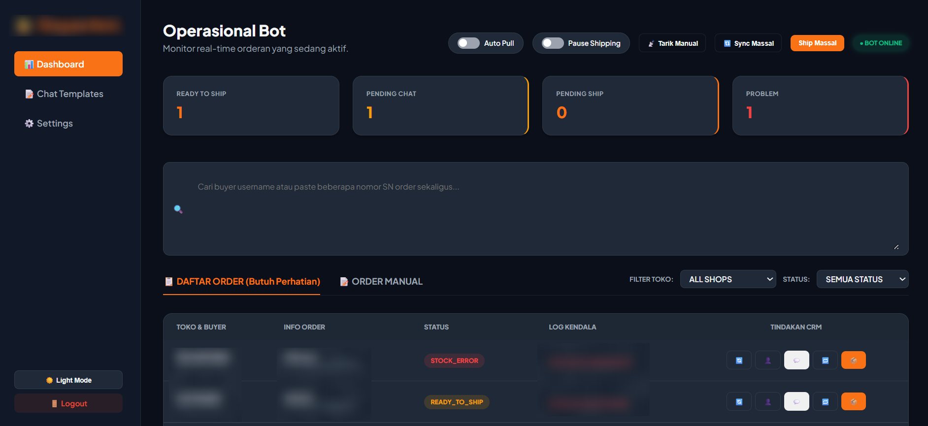 Custom Control Panel
